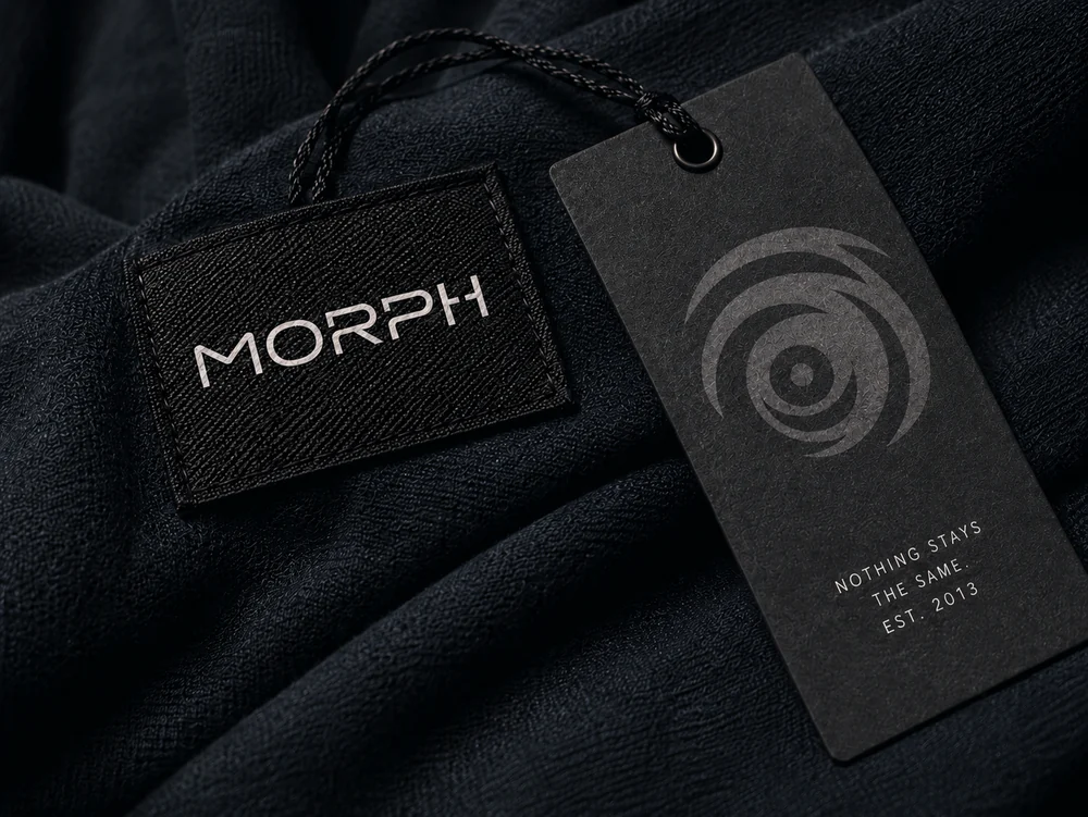 Textil- und Anhängeetikett von Morph